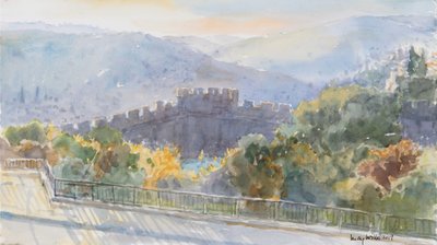 Colline oltre la città, alba, Gerusalemme da Lucy Willis