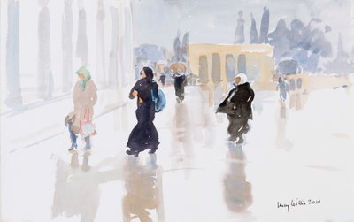 Pellegrini sul Monte del Tempio, Gerusalemme da Lucy Willis