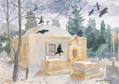 Nubi temporalesche ad Abu Ghosh, Israele da Lucy Willis