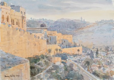 Alba sulle mura della città, Gerusalemme da Lucy Willis
