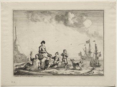 Venditore di pesce da Ludolf Backhuysen