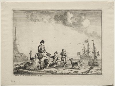 Venditore di pesce da Ludolf Backhuysen