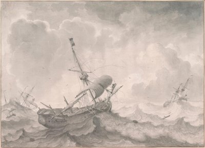 Navi in mare tempestoso da Ludolf Backhuysen