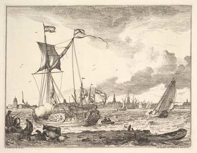 Scena del porto da Ludolf Backhuysen I