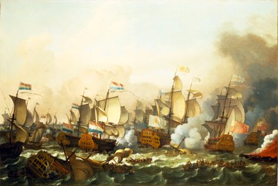 La battaglia di Barfleur da Ludolf Bakhuizen