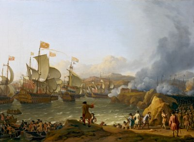 La battaglia della Baia di Vigo da Ludolf Bakhuizen