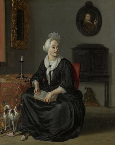 Anna de Hooghe (1645-1717). La quarta moglie del pittore da Ludolf Bakhuysen