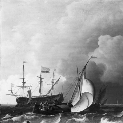 Mare agitato da Ludolf Bakhuysen