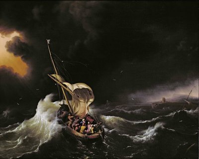 Cristo nella tempesta sul mare di Galilea da Ludolf I Backhuysen