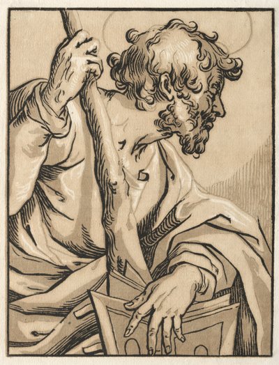 Cristo e gli Apostoli: San Giuda Taddeo con la clava da Ludolph Büsinck