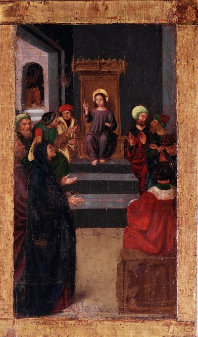 Vita della Vergine: La disputa con i dottori Serie Misteri del Rosario da Ludovico Brea