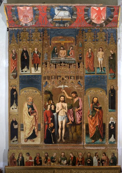 Polittico del Battesimo di Cristo da Ludovico Brea