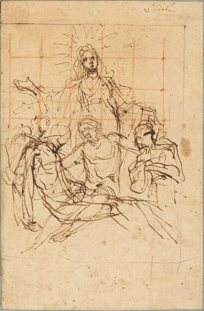 La Pietà (recto) da Ludovico Cardi called Cigoli