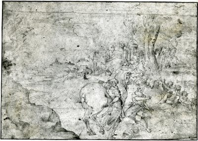 Erminia e i pastori, c.1600 da Ludovico Carracci