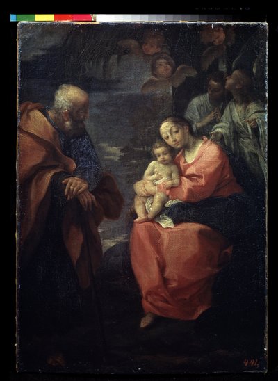 Il riposo della Sacra Famiglia durante la fuga in Egitto da Ludovico Carracci