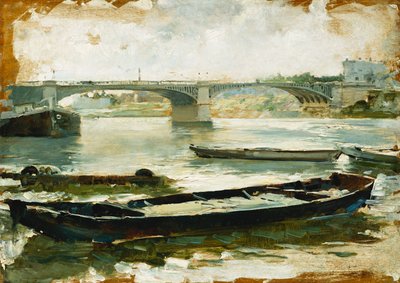 Chiatte sulla Senna, Parigi da Ludovico Marchetti