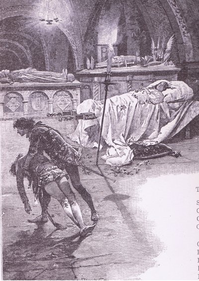 Bella Giulietta che con gli angeli rimani, illustrazione da Romeo e Giulietta da Ludovico Marchetti