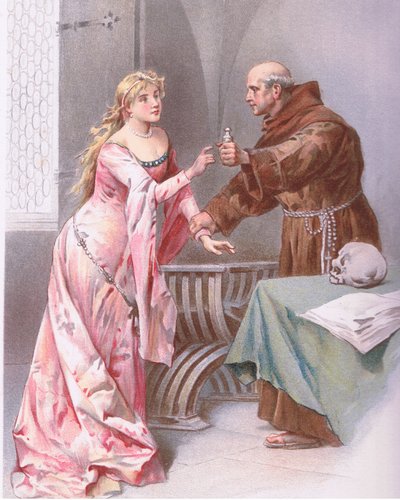 Frate Tieni figlia, vedo una sorta di speranza., illustrazione da Romeo e Giulietta da Ludovico Marchetti