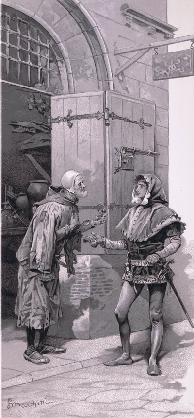 Giovanni, non ho potuto inviarlo. Eccolo di nuovo, illustrazione da Romeo e Giulietta da Ludovico Marchetti