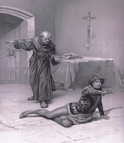 Vivi qui in paradiso, e puoi guardarla., illustrazione da Romeo e Giulietta da Ludovico Marchetti