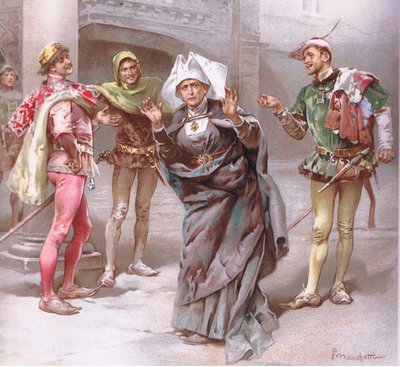 Nutrice Dio vi dia il buongiorno signori., illustrazione da Romeo e Giulietta da Ludovico Marchetti