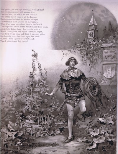 Lei parla-ma non dice nulla., illustrazione da Romeo e Giulietta da Ludovico Marchetti