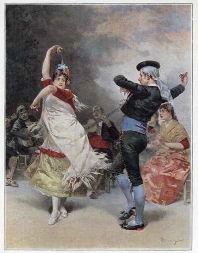 Gli zingari di Granada. Cromotipografia di Ludovico Marchetti (1853-1909) 1889 Collezione privata da Ludovico Marchetti