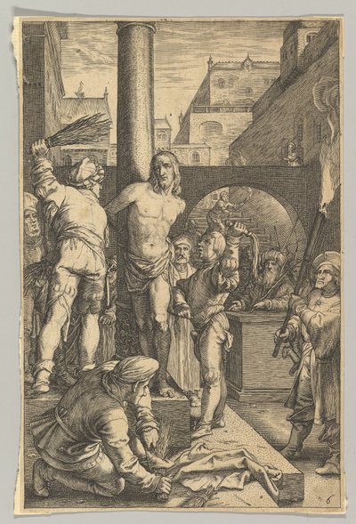 La Flagellazione, dalla Passione di Cristo da Ludovicus Siceram