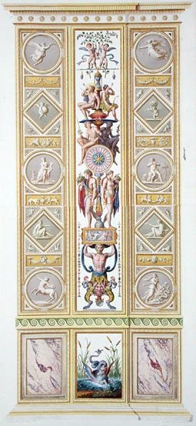 Pannello dalla Loggia di Raffaello in Vaticano, da 