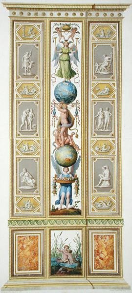 Pannello dalla Loggia di Raffaello in Vaticano, da 