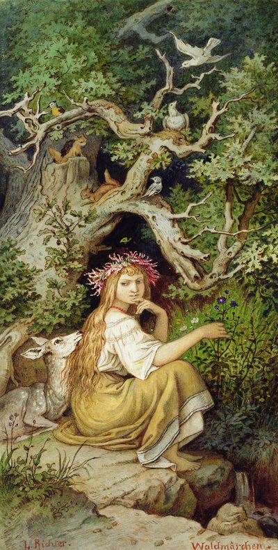 Ninfa del bosco 88: Waldmaerchen da Ludwig Adrian Richter