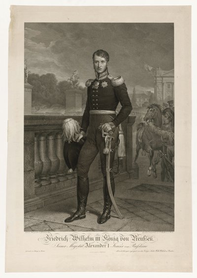 Federico Guglielmo III in Place de la Concorde da Ludwig Buchhorn