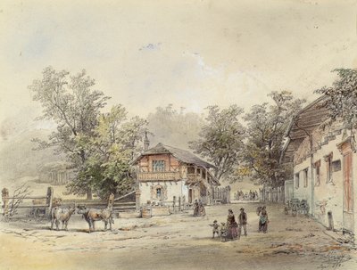La fattoria nella Vorderbrühl vicino a Vienna da Ludwig Czerny