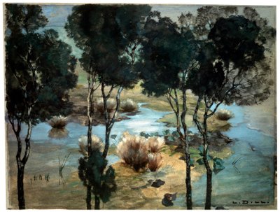Paesaggio, 1900 da Ludwig Dill