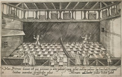 Una partita di tennis reale, c.1600 da Ludwig Ditzinger