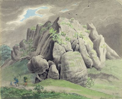 Scharfenstein vicino a Gudensberg da Ludwig Emil Grimm