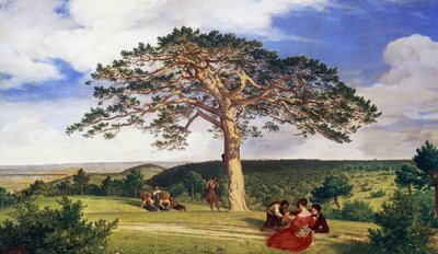 Grande pino nella valle di Bruhl vicino a Moding da Ludwig Ferdinand Schnorr von Carolsfeld