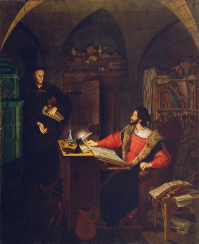 Faust e Mefistofele nello studio da Ludwig Ferdinand Schnorr von Carolsfeld