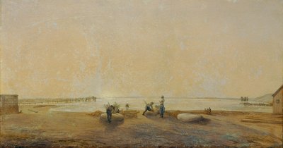 Paesaggio sul lago di Neusiedl da Ludwig Ferdinand Schnorr von Carolsfeld