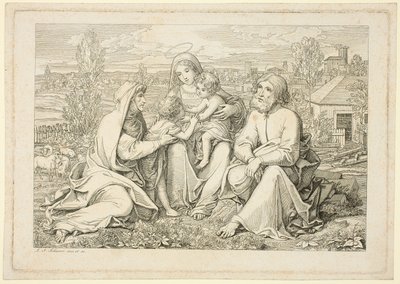 La Sacra Famiglia da Ludwig Ferdinand Schnorr von Carolsfeld