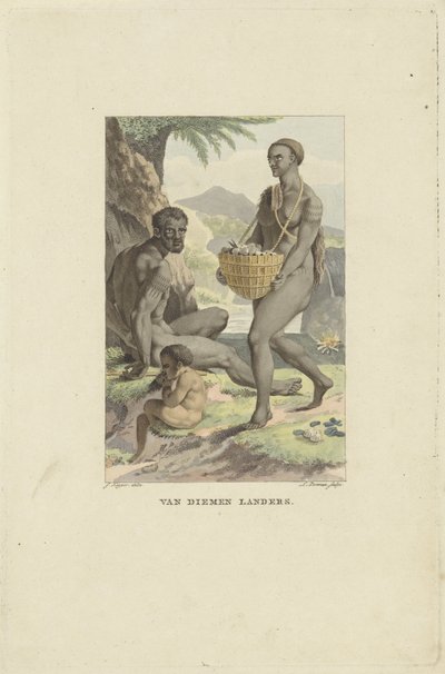 Abitanti della Tasmania da Ludwig Gottlieb Portman