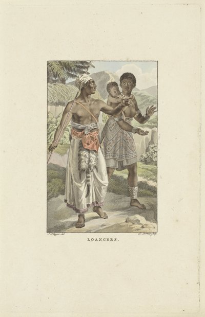 Abitanti della costa di Loango-Angola da Ludwig Gottlieb Portman