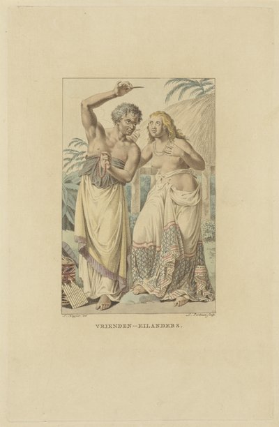 Abitanti delle Isole degli Amici (Arcipelago di Tonga) da Ludwig Gottlieb Portman