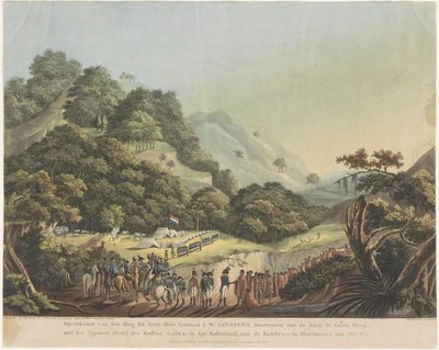 Incontro tra il governatore generale Janssens e il capo Xhosa Gaika, 1803 da Ludwig Gottlieb Portman
