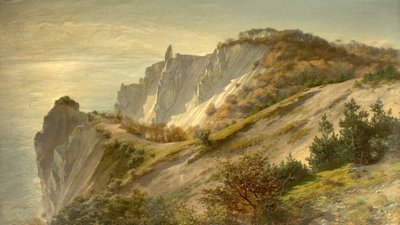 Vedute autunnali di Mons Cliff, Danimarca, 1882 da Ludwig Hans Fischer