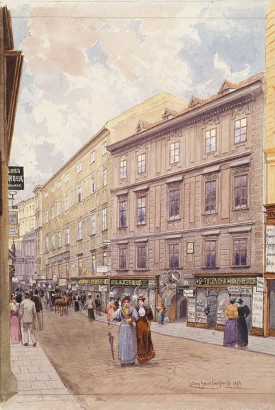 Il mercato contadino a Vienna da Ludwig Hans Fischer