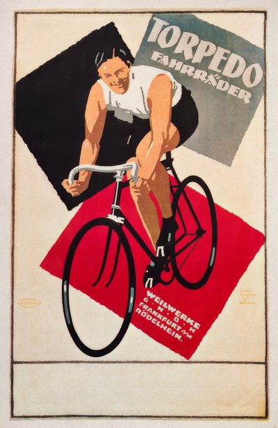 Biciclette della Torpedo Weilwerke da Ludwig Hohlwein