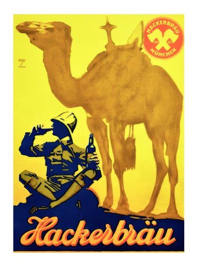 Birra Hackerbräu da Ludwig Hohlwein