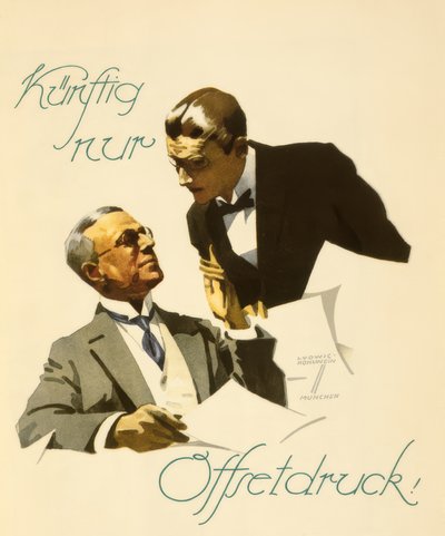 In futuro solo stampa offset! da Ludwig Hohlwein