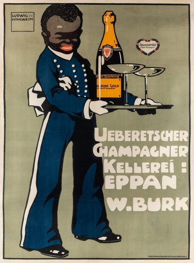 Cantina di champagne Ueberetscher da Ludwig Hohlwein